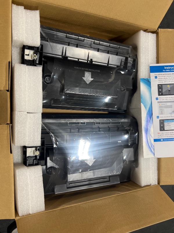Photo 1 of 58X CF258X Toner Cartridge [with Chip] Compatible Replacement for 58A CF258A Toner Cartridge HP M404n M404dn M404dw MFP M428dw M428fdn M428fdw M406dn M430f Printer (Indicate Ink Level), 2 Black