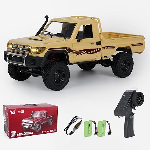 Photo 1 of MN82 RC Rock Crawler, 2.4Ghz Toyota Remote Control Truck, 4WD 2 Speeds Switch RC Crawler Off-Road Pick-up with 2 Upgraded 1200mah Battery, 1/12 Scale Trucks (with Gift)