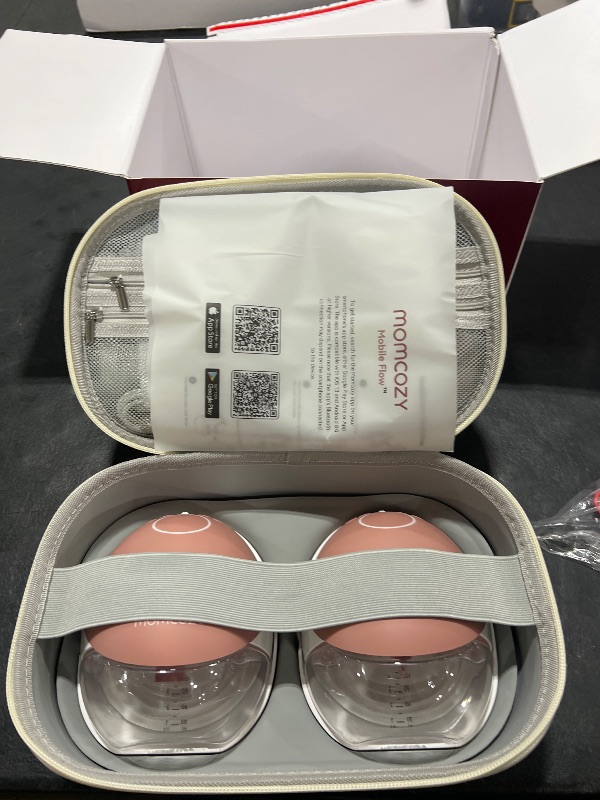 Photo 1 of Momcozy Breast Pump Hands Free Upgraded Mobile Flow | M9, App Discreet Control with Personalized Multi-Modes & 15 Levels, Wearable Breast Pump 24mm, 2 Pack Cozy Red