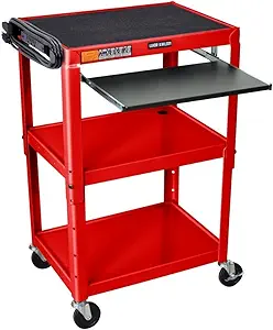 Photo 1 of Computer Cart - 26 x 20", Red