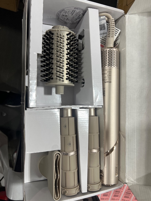 Photo 1 of Shark HD430 FlexStyle Air Styling & Drying System, Powerful Hair Dryer Brush & Multi-Styler with Auto-Wrap Curlers, Paddle Brush, Oval Brush, Concentrator Attachment, Stone