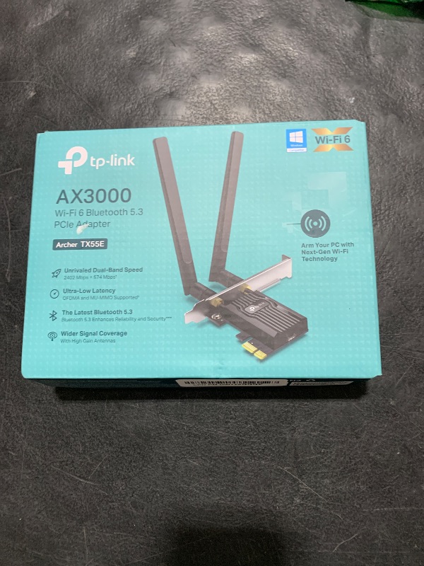 Photo 1 of AX3000 Wi-Fi 6 Bluetooth 5.2 PCIe Adapter