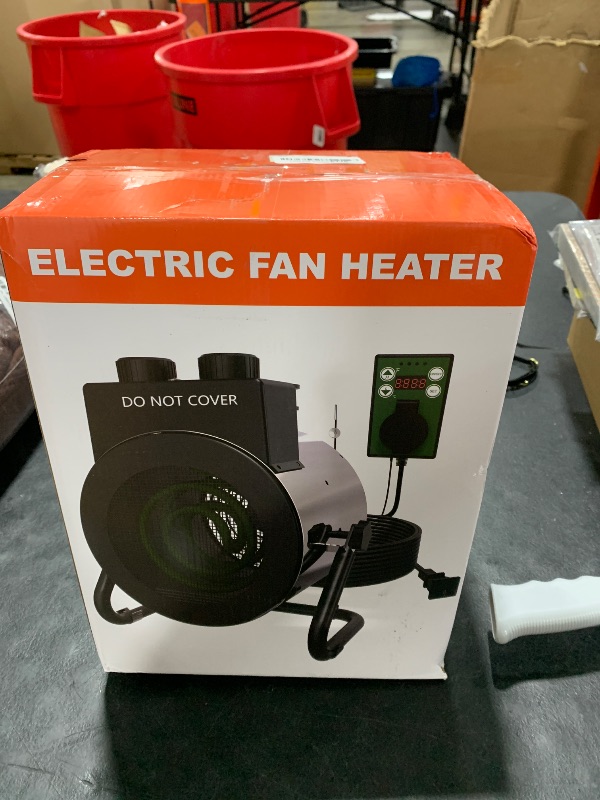 Photo 1 of Buyplus Outdoor Heaters for Patio, 1500W Portable Space Heater with 3S Fast Heating, Overheat Protection, Electric Space Heater for Outdoor Indoor Use, Garage, Office, Bedroom, Greenhouse, Patio