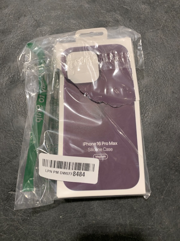 Photo 1 of Apple iPhone 16 Pro Max Silicone Case with MagSafe and Camera Control - Plum ???????