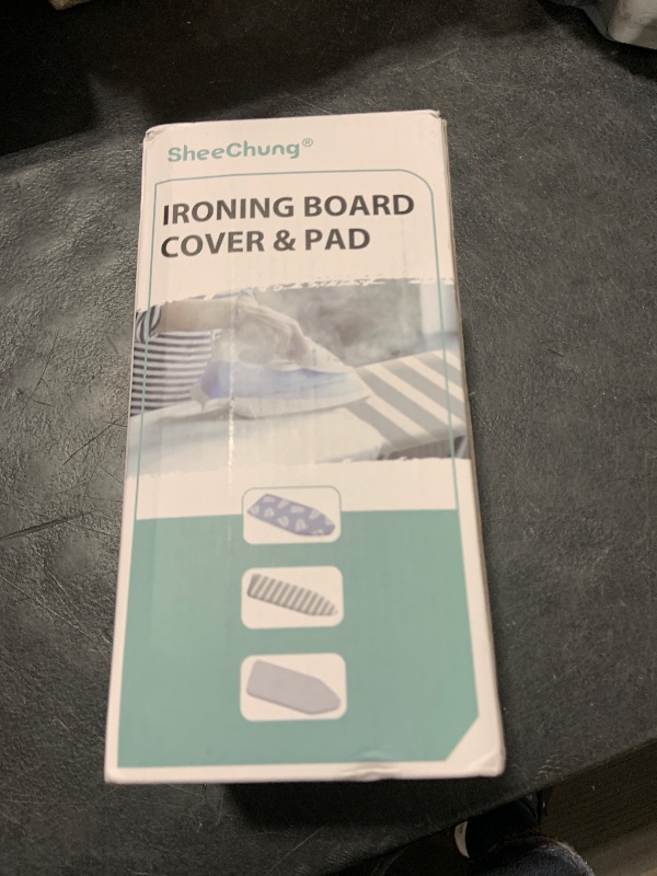 Photo 1 of SheeChung 12.5 x 32 Inch Small Ironing Board Cover and Pad,Cotton Cover & Extra Thick Padding,Resists Scorching and Staining,Elastic Cord,Fits Small Mini Table top Ironing Board (Board not Included)