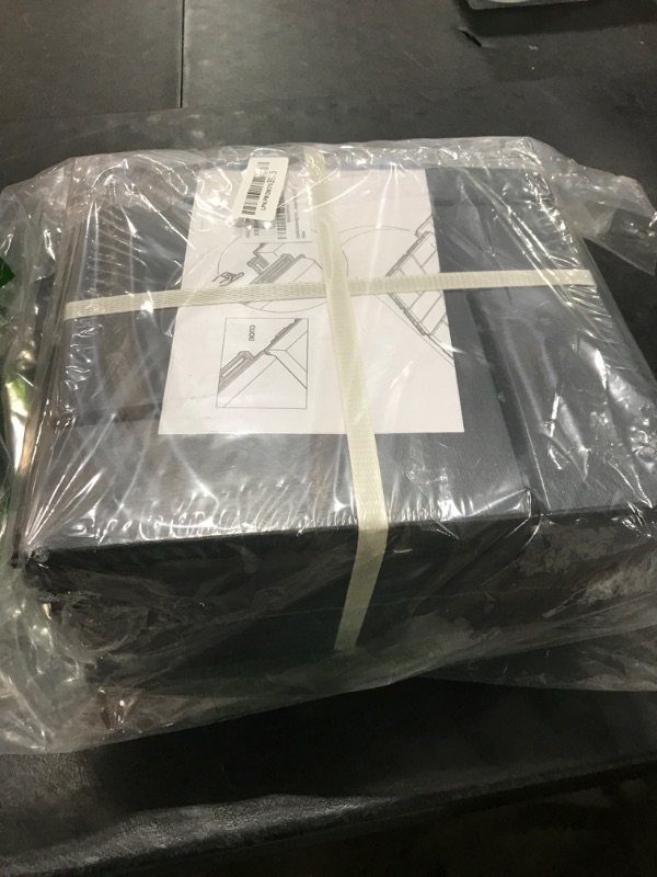 Photo 1 of Goovilla Plastic Interlocking Deck Tiles, 9 Pack Outdoor Patio Flooring, 12"x12" Interlocking Decking Tile Outdoor All Weather Use, Waterproof Patio Pavers for Pool Balcony Backyard Porch, Dark Grey