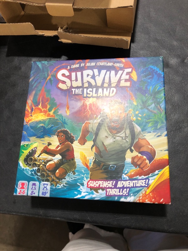 Photo 1 of Survive The Island Board Game (2024 Edition) - Thrilling Escape Adventure with New Monsters! Fun Strategy Game for Kids & Adults, Ages 8+, 2-5 Players, 45 Minute Playtime, Made by Zygomatic