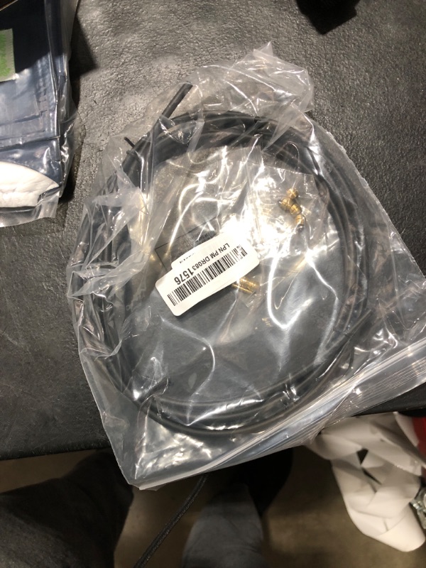 Photo 1 of CYSKY Bike Hydraulic Brake Hose Kit 2500mm for Shimano BH59 BH90 Sram Avid System, Included 8 Bike Brake Olive and 8 Brass Connecting Insert (Black)