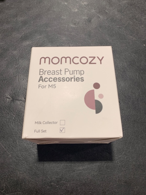 Photo 1 of Momcozy Full Set Collector Cup Only Compatible with Momcozy M5 NOT for Others. Original M5 Breast Pump Replacement Accessories (160ml, with Double-Sealed Flange 24mm)