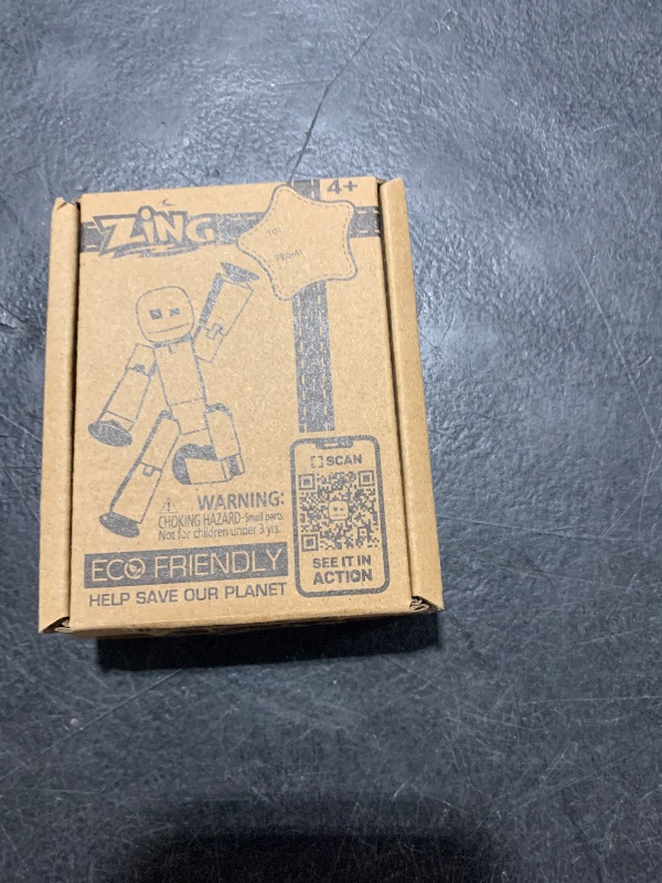 Photo 1 of Zing StikBot Single Pack - Includes 1 StikBot - Collectible Action Figures and Accessories, Stop Motion Animation, Ages 4 and Up (Red Orange)