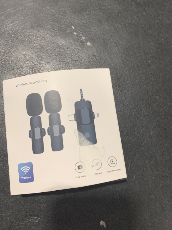 Photo 1 of PQRQP 3 in 1 Wireless Lavalier Microphones for iPhone, iPad, Android, Camera, USB-C Microphone, 7-Hour Battery, Mini Microphone with Noise Reduction for Video Recording, Vlog, YouTube, TikTok
