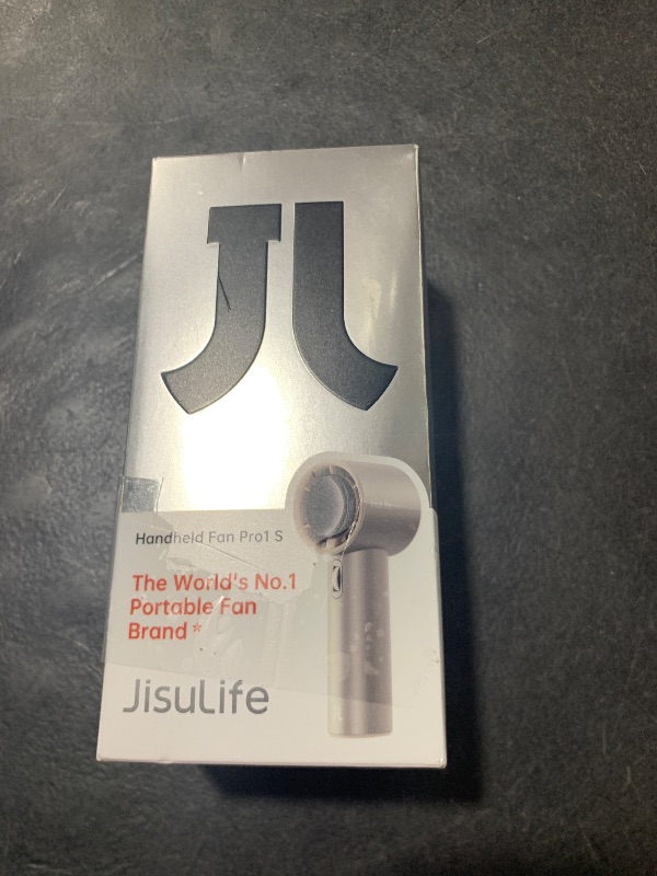 Photo 1 of JISULIFE Portable Handheld Fan,Speed(1-100) Adjustable Turbo Mini Fan,5000mAh Battery Rechargeable Personal Fan with Metal Body,Digital Display,Gifts for Women Men Travel/Camping/Outdoor-Grey