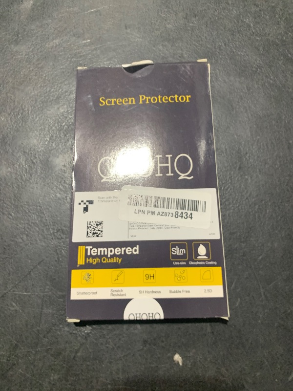 Photo 1 of QHOHQ 3 Pack Screen Protector for iPhone 14 / iPhone 13 [6.1 Inch] with 3 Pack Tempered Glass Camera Lens Protector, Ultra HD, 9H Hardness,Case Friendly