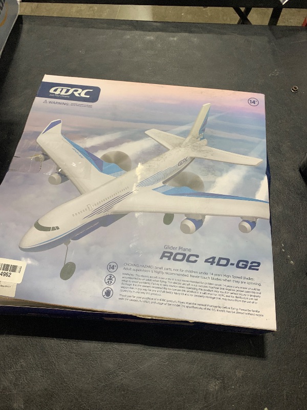 Photo 1 of 4DRC Remote Control Airplane for Kids Boys Adults, G2 Remote Control Plane Jet for Beginners Adult, Ready to Fly Airplane with One Key Aerobatic LED Light, RC Plane for Kids, 2 Battery