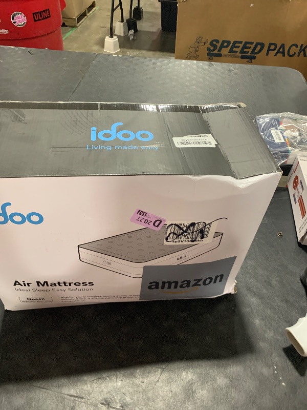 Photo 1 of iDOO Queen Air Mattress with Built in Pump, 18 Raised Comfort Blow up Mattress, Upgraded Four Chamber Airbed, Inflatable Mattress for Guests and Home, colchon inflable, Air Bed, 650 lbs Max