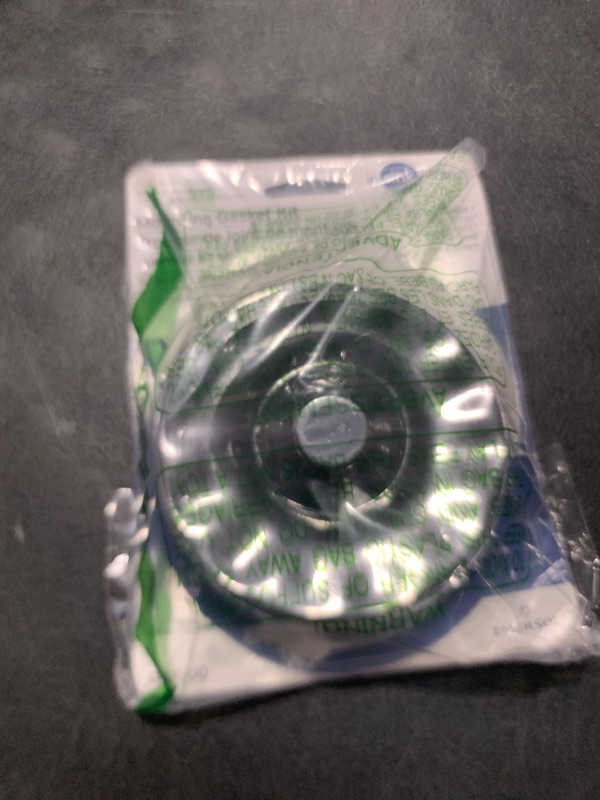Photo 1 of InSinkErator Mounting Gasket Kit, Black, MGK-OO, Dimensions: H 1.25 in, W 3.88 in, D 3.88, 2 Count