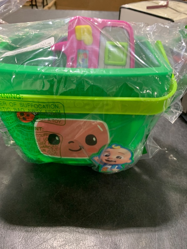 Photo 1 of CoComelon Veggie Fun Learning Basket, Pretend Play Food, Preschool Learning and Education, 10-pieces, Music and Sounds, Officially Licensed Kids Toys for Ages 18 Month by Just Play