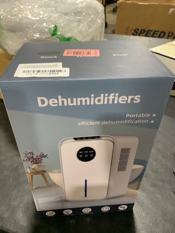Photo 1 of Dehumidifier, 88 OZ Dehumidifiers for Home with Drain Hose 8-12-24H Timer Quiet Portable Small Dehumidifier with Auto Shut Off for Bathroom Bedroom Rooms RV Basement Closet Office (silver grey)