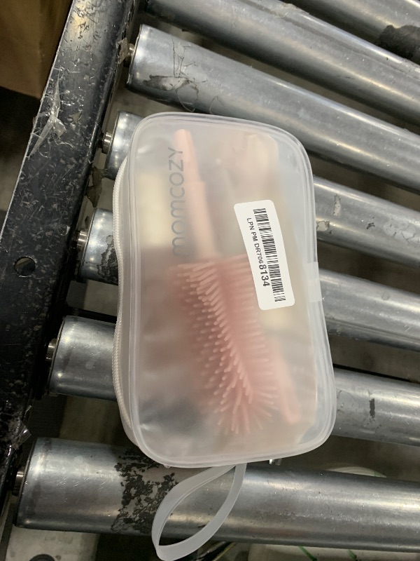 Photo 1 of Momcozy Bottle Brush Kit, Innovative Push-Press Design for Better Cleaning - Baby Bottle Cleaner Brush for Baby Bottle, Breast Pumps, Nipples, and More - Can Generate Foam for Better Cleaning, Pink