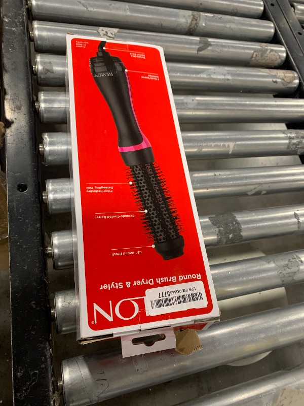 Photo 1 of REVLON One-Step Hair Dryer and Styler - Root Booster Round Brush for Styling, Dryer Brush for Fast and Easy Salon-Quality Blowout, More Shine and Less Frizz (1-1/2 in)