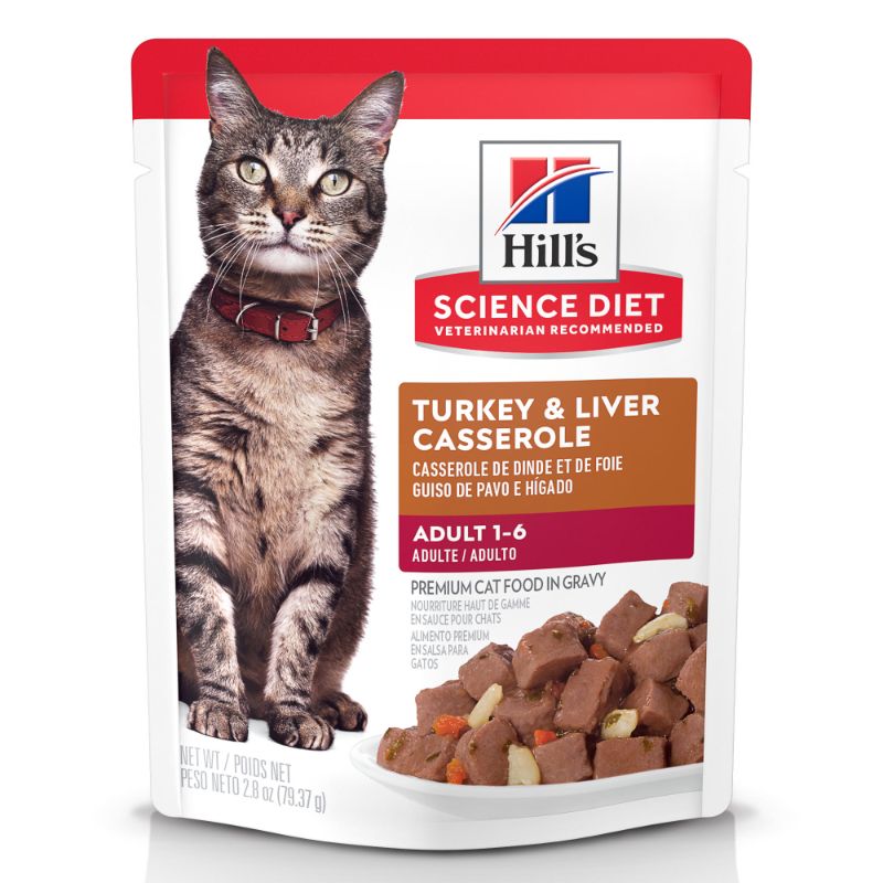 Photo 1 of Hill's Science Diet Turkey & Liver Adult Wet Cat Food, 2.8 Oz., Case of 24
