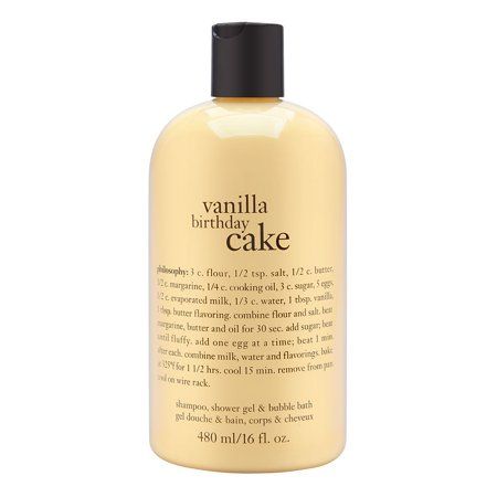 Photo 1 of Philosophy by Philosophy Vanilla Birthday Cake Shampoo, Shower Gel & Bubble Bath -480ml/16OZ for WOMEN
