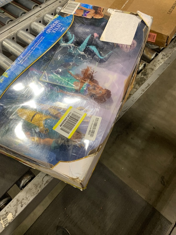 Photo 1 of Mattel Disney Toys, Collectible Set of 3 Fashion Dolls with Ariel, King Triton & Ursula in Signature Outfits, Inspired by The Little Mermaid