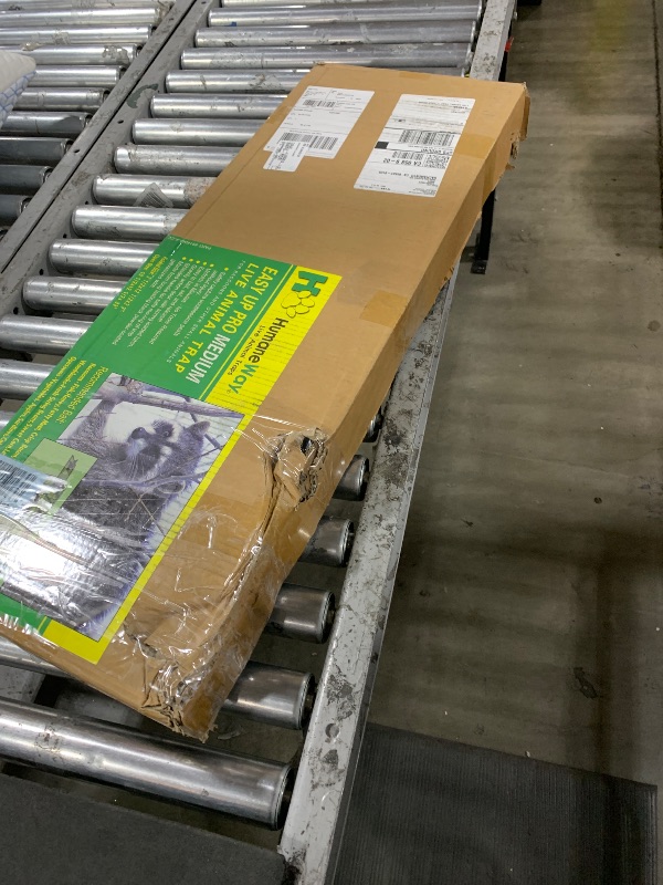 Photo 1 of Humane Way Folding 32 Inch Live Humane Animal Trap - Safe Traps for All Animals - Raccoons, Cats, Groundhogs, Opossums - 32"x10"x12",Black