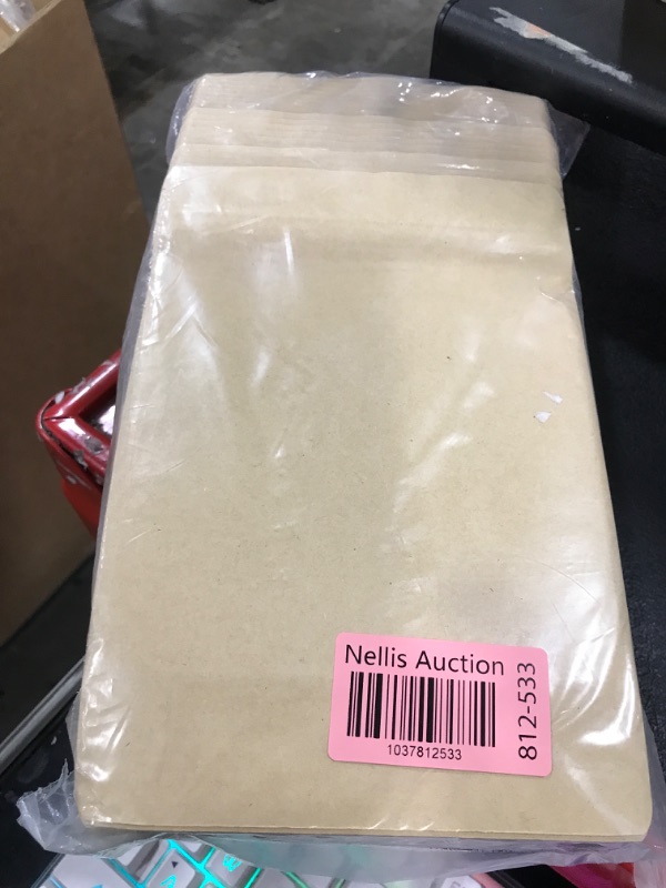 Photo 1 of 150-pack 5.9” x 8.7” Stand Up Kraft Paper Mylar Bags with Clear Window Resealable Foil Pouches for Food Storage Smell Proof Edible Packaging Zip Bag for Small Business, Ziplock Bag Bulk