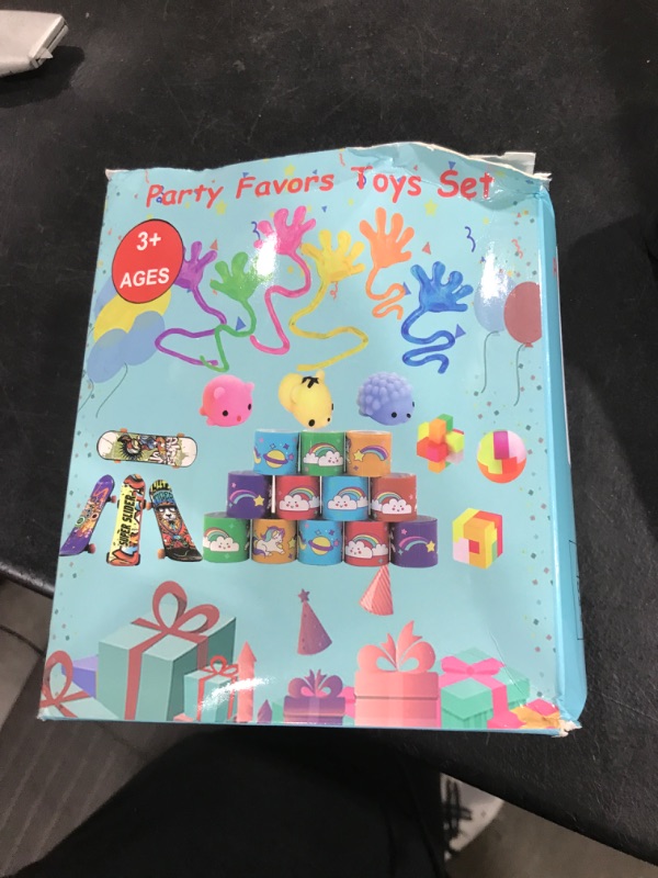 Photo 1 of Aowrebu 117 PCS Party Favors for Kids 4-8 8-12, Pop Fidget Toys, Treasure Box for Classroom, Pinata Filler, Goodie Bag Stuffers, Prize Box, Treasure Chest, Classroom Prizes