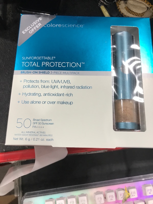 Photo 1 of Colorescience Sunforgettable Total Protection Brush-On Shield SPF 50 Multipack - TAN