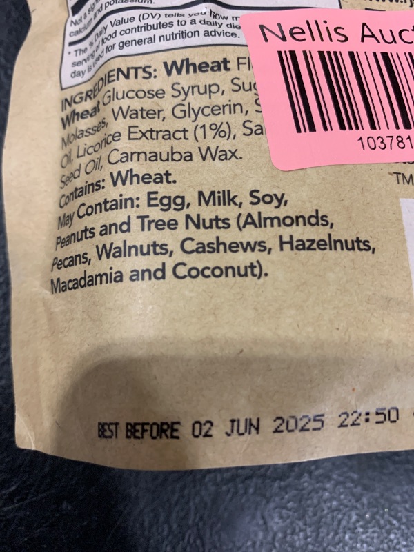 Photo 1 of RJ'S LICORICE, Licorice, Nat Blk, Sft Eatn, Pack of 8, Size 7.05 OZ, (Dairy Free GMO Free Kosher Low Sodium Vegan)8