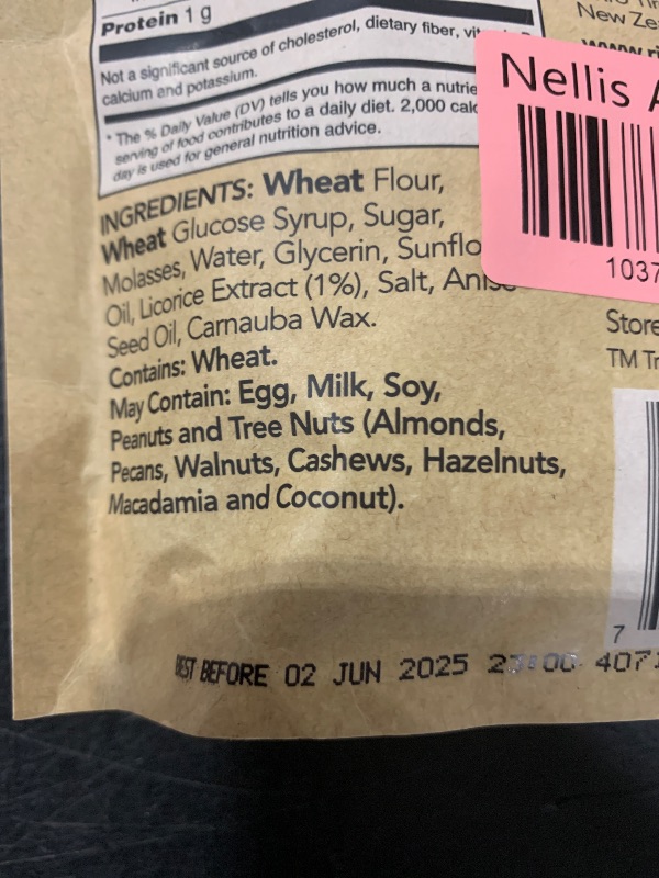 Photo 1 of RJ'S LICORICE, Licorice, Nat Blk, Sft Eatn, Pack of 8, Size 7.05 OZ, (Dairy Free GMO Free Kosher Low Sodium Vegan)8