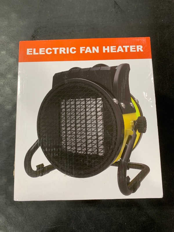 Photo 1 of Outdoor Patio Heater, 1500W Electric Heater for Garage with Thermostat, Small Fan Heaters with Long Cord for Greenhouse, Garage, Office, Indoor Use