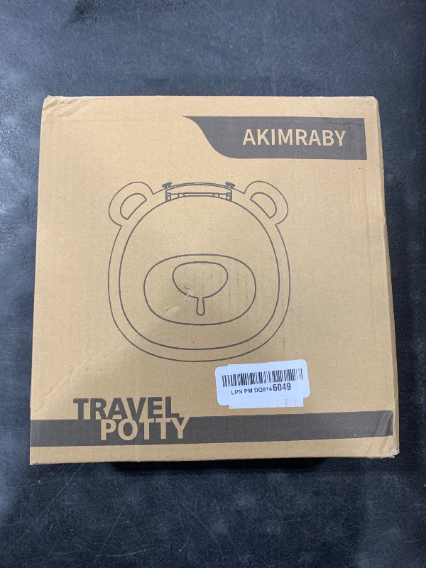 Photo 1 of AKIMRABY Travel Potty Seat for Toddler?Foldable Car Potty for Toddler, Portable Toilet Seat for Kids with Potty Liners, Absorbent Pads, Portable Potty Seat for Toddler Travel, Camping And Outdoor Use
