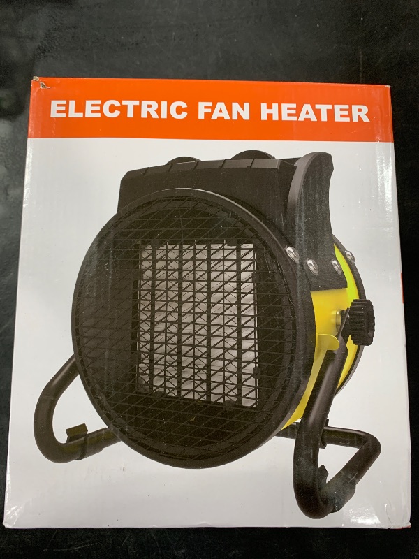 Photo 1 of Outdoor Patio Heater, 1500W Electric Heater for Garage with Thermostat, Small Fan Heaters with Long Cord for Greenhouse, Garage, Office, Indoor Use