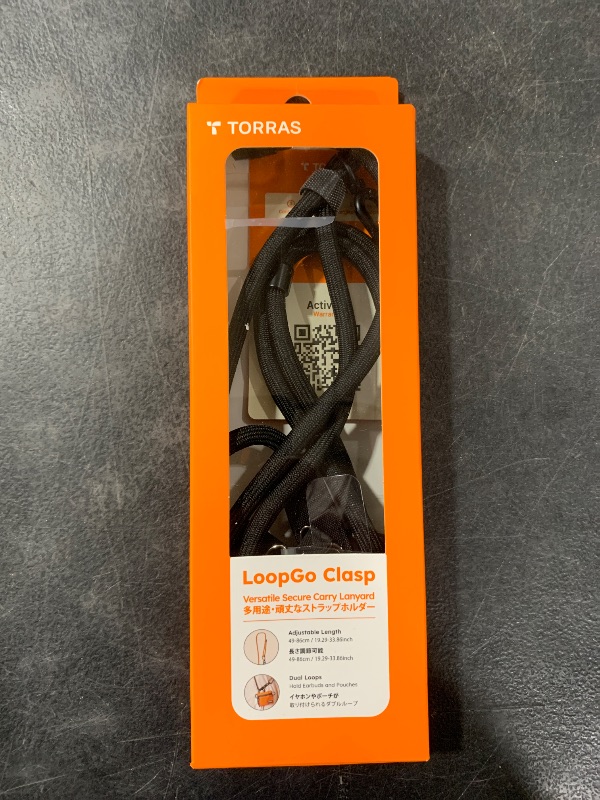 Photo 1 of TORRAS Phone Lanyard with Hanging Loops, Durable Carabiner, Adjustable Anti Theft Phone Strap Crossbody, Skin-Friendly, 2 Tabs, Universal Cell Phone Neck Lanyard for Daily & Outdoor Activities, Black