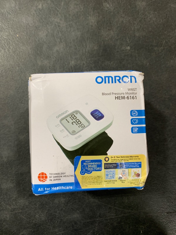 Photo 1 of Omron 6161 Wrist Blood Pressure Monitor with 30 Memory, Intellisense