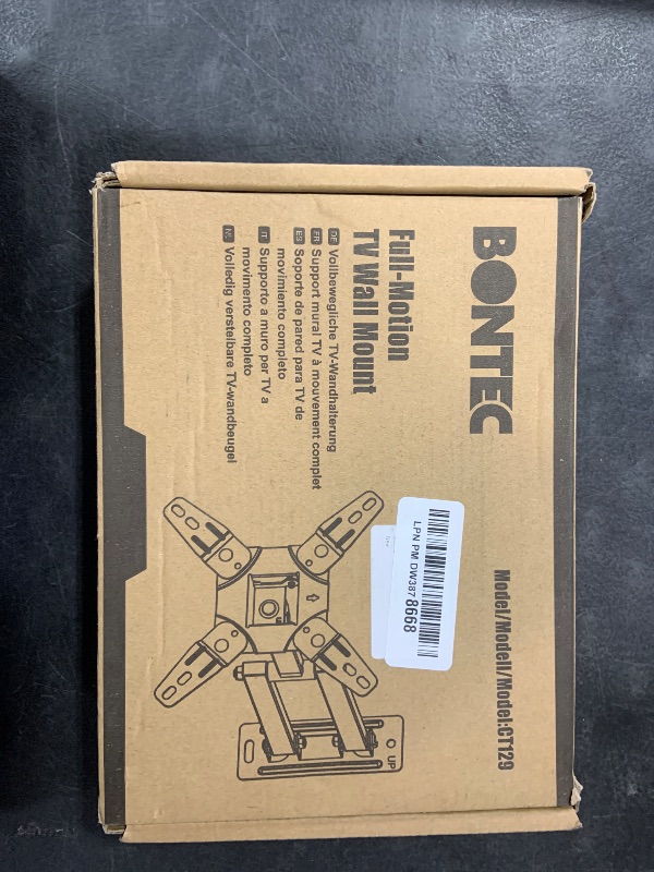 Photo 1 of BONTEC 360°Rotation TV Wall Mount for 13-42 inch LED LCD OLED Flat Curved TVs Hold up to 55lbs, Articulating TV Mount with Tilt, Swivel, Extension, Max VESA 200x200mm
