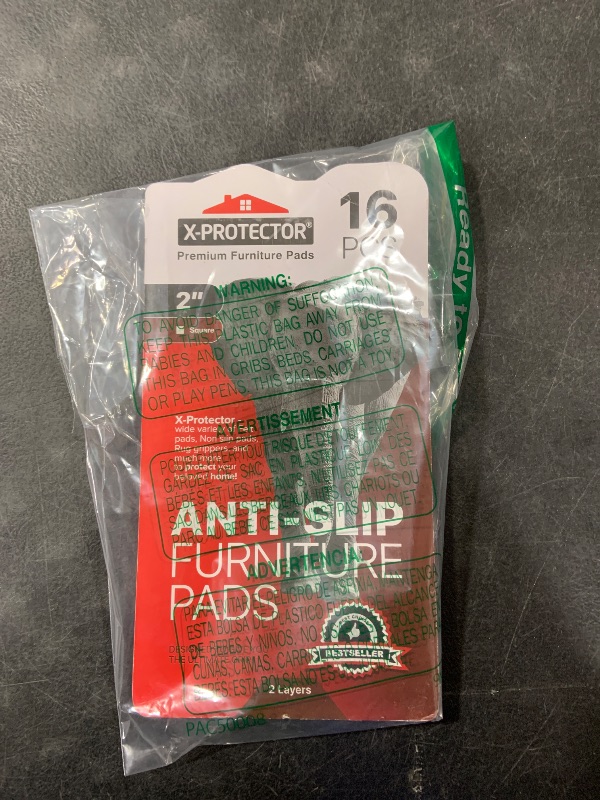 Photo 1 of X-PROTECTOR Non Slip Furniture Pads - 16 Premium Furniture Grippers 2"! Self-Adhesive Rubber Feet Furniture Feet - Ideal Non Skid Furniture Pad Floor Protectors - Keep Furniture in Place!
