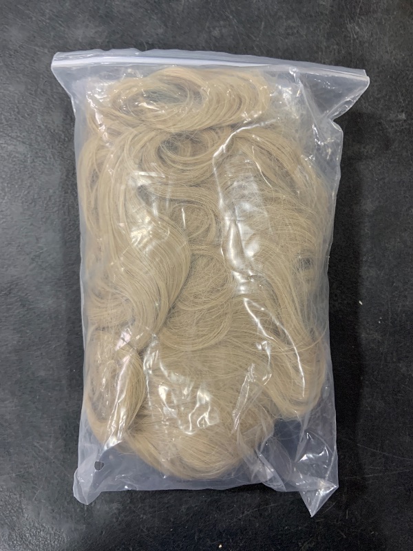 Photo 1 of Miss U Hair Princess Long Curly Ash Blonde Wig with Crown for Halloween Cosplay Wig