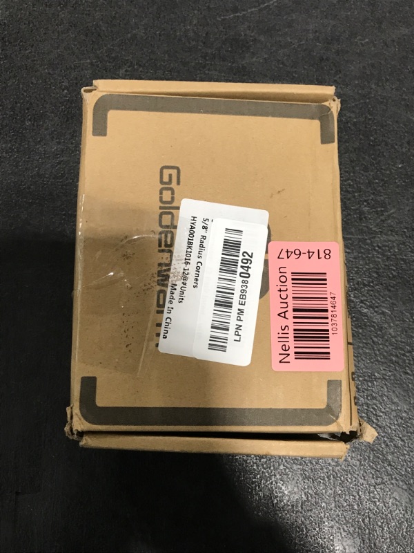 Photo 1 of goldenwarm 12 Pack Interior and Exterior Door Hinges, Matte Black Door Hinges 4 inch x 4 inch with 5/8" Radius Corners