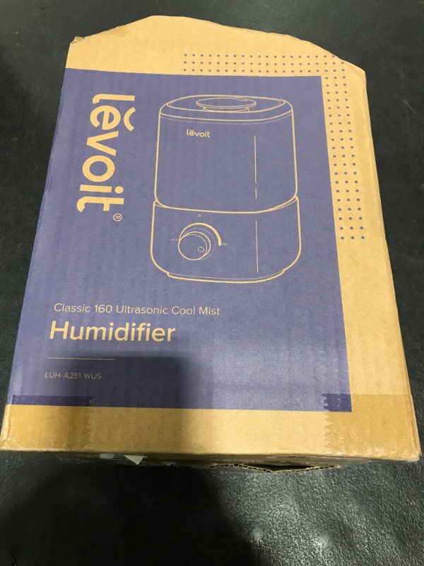 Photo 1 of LEVOIT Top Fill Humidifiers for Bedroom, 2.5L Tank for Large Room, Easy to Fill & Clean, 28dB Quiet Cool Mist Air Humidifier for Home Baby Nursery & Plants, Auto Shut-off and BPA-Free for Safety, 25H