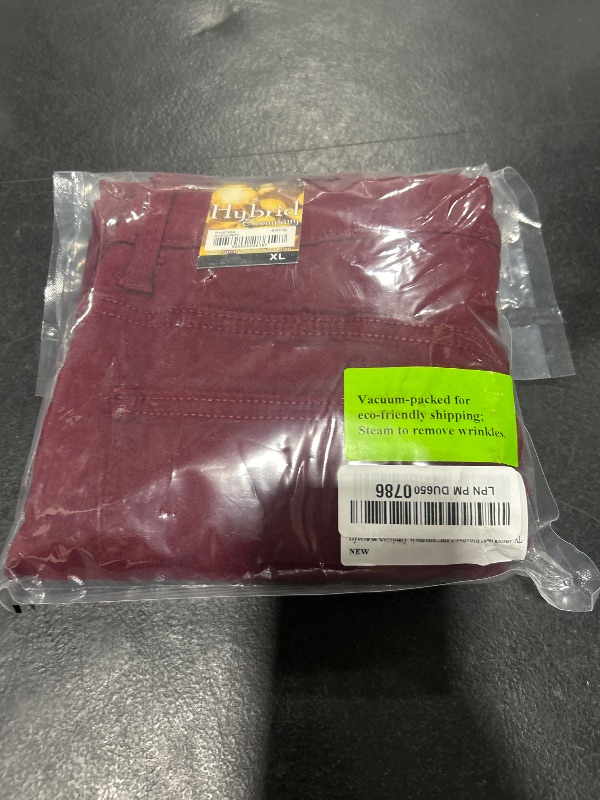 Photo 1 of & Company Womens Hyper Ultra Stretch Comfy Skinny Leg Work Casual Pants P44876SK Burgundy L