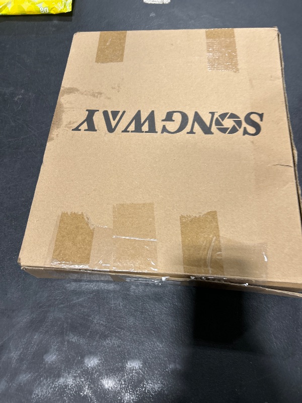 Photo 1 of SONGWAY Desk File Organizer and Accessories Storage - Desktop Organizer with Horizontal and Vertical File Folder Holders, Letter Mail Sorter, 4 Tier Paper Organizer for Desk Home Office School