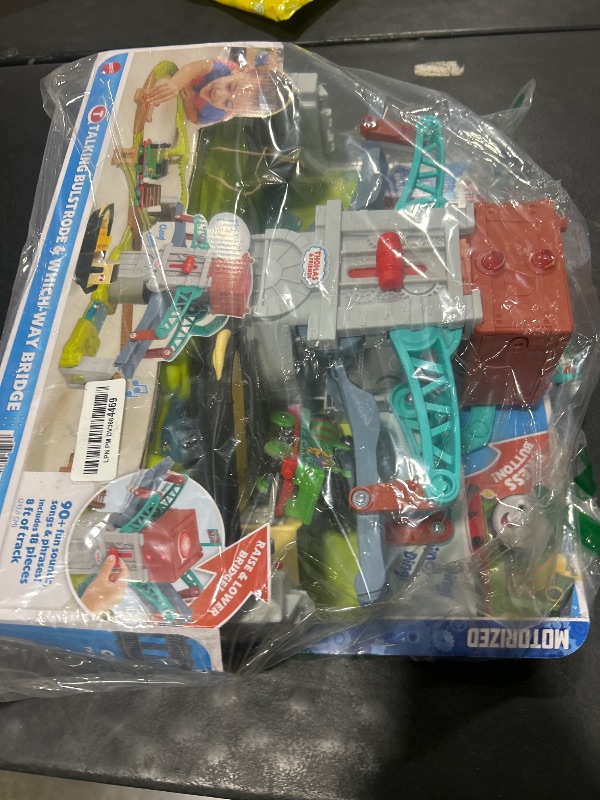 Photo 1 of ?Thomas & Friends Toy Train Set Talking Bulstrode & Which-Way Bridge Track Playset with Sounds & Percy Engine for Kids Ages 3+ Years