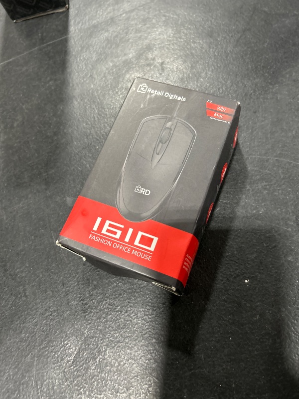 Photo 1 of Retail Digitals 3-Button USB Wired Mouse | High-Precision Optical Tracking | Durable for Desktop & Laptop | Black