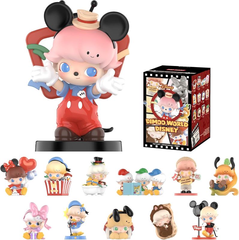 Photo 1 of POP MART DIMOO World × Disney Series Figures, Blind Box Figures, Random Design Action Figures Collectible Toys Home Decorations, Single Box
