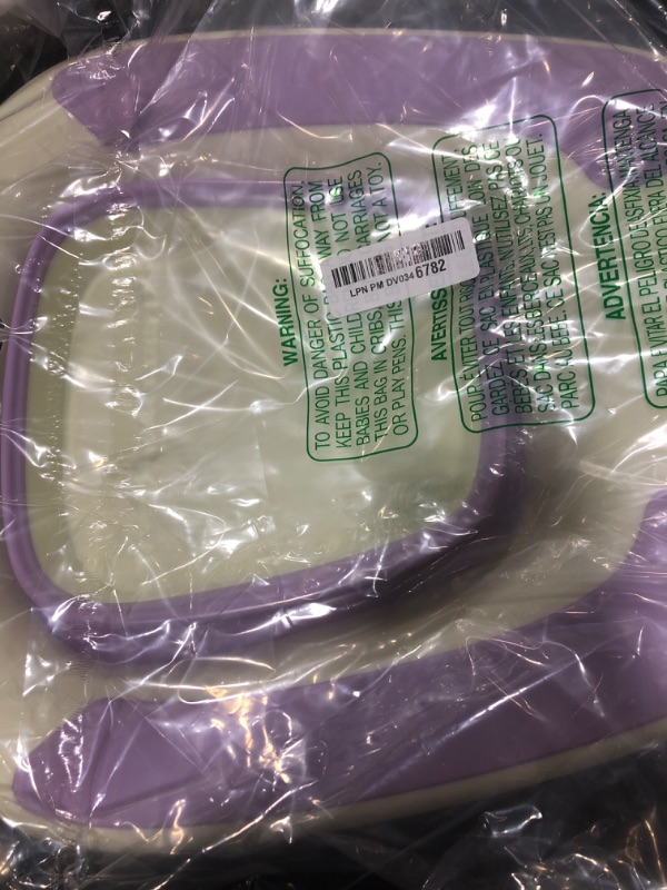 Photo 1 of Sitz Bath, Sitz Bath for Postpartum Care, Sitz Bath for Hemorrhoids, Sitz Bath for Toilet Seat, Sits Bath Tub for Women Men Adults, Sitz Bath Soak Salts Basin, Hip Bath Bowl, Collapsible, Purple