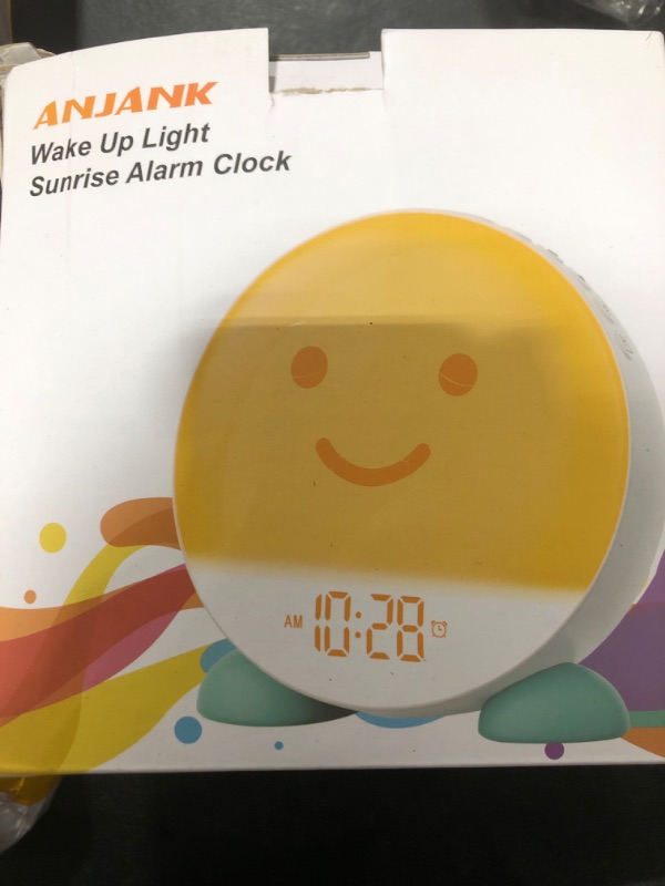 Photo 1 of ANANK Sunrise Alarm Clock Wake Up Light,Dual Alarms for Heavy Sleepers,Sunrise Simulation,8 Colors Night Light,30-Level Dimmer,OK to Wake/Sleep Trainer for Kids,8 Sounds, Bedrooms